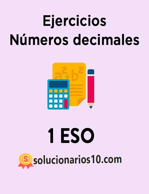 Ejercicios Números decimales 1 ESO