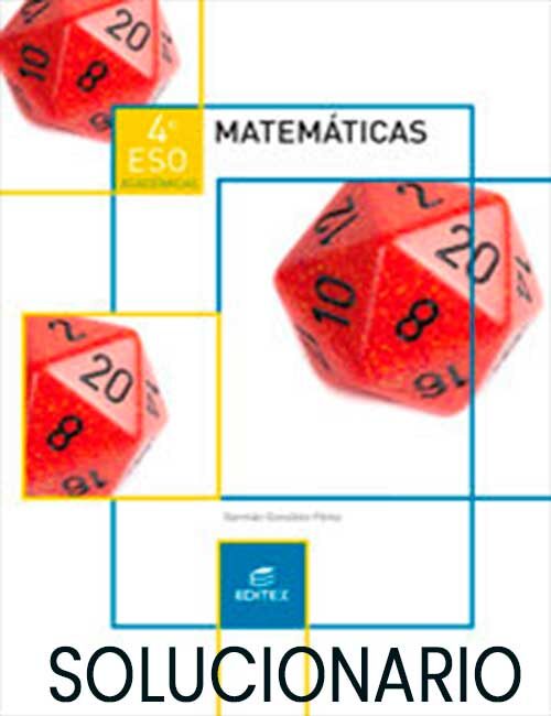 Solucionario Matematicas 4 ESO Editex