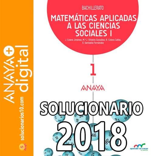 solucionario matematicas aplicadas a las ciencias sociales 1 bachillerato anaya 2018